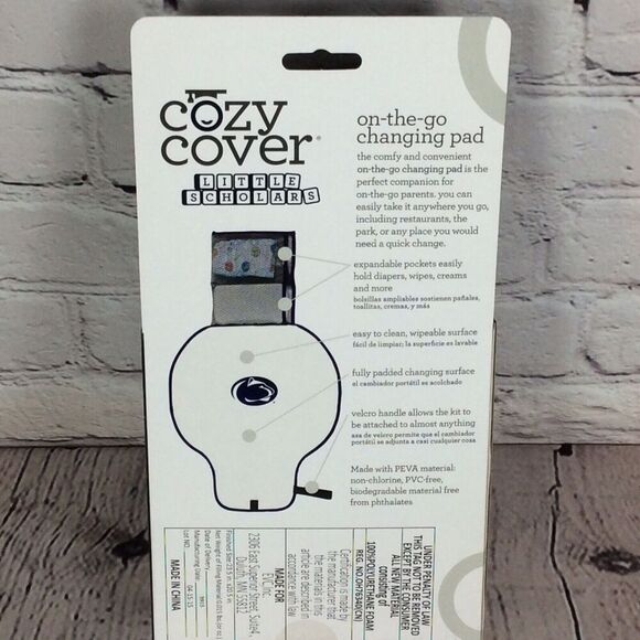 NCAA Penn State Nittany Lions Cozy Cover On The Go Changing Pad Tailgating NWT - Picture 3 of 5